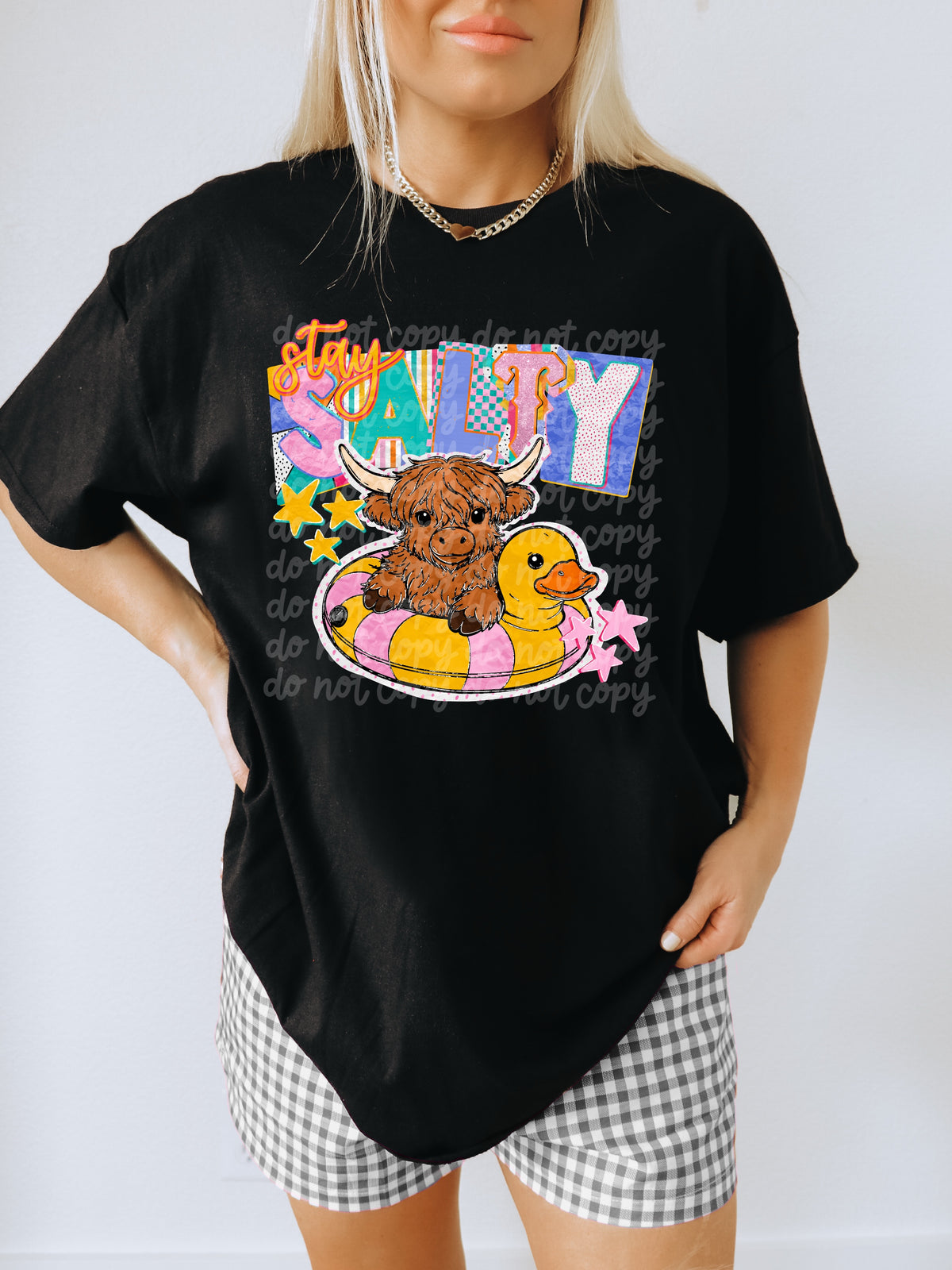 Stay salty highland cow (PHDC) DTF Transfer