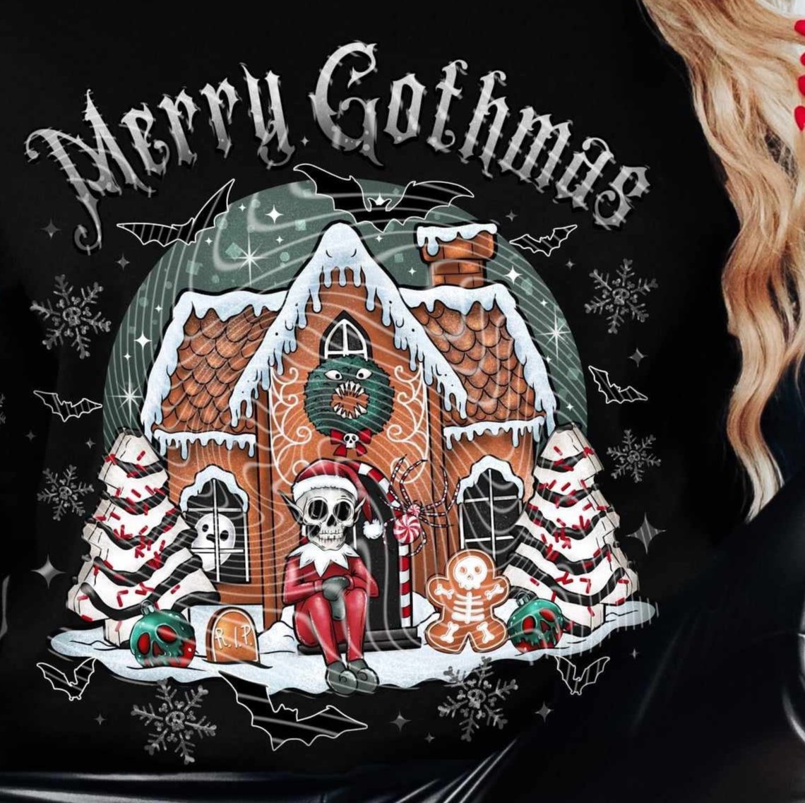 Merry Gothmas *FRONT ONLY* (Gravitee) 7044 DTF Transfer