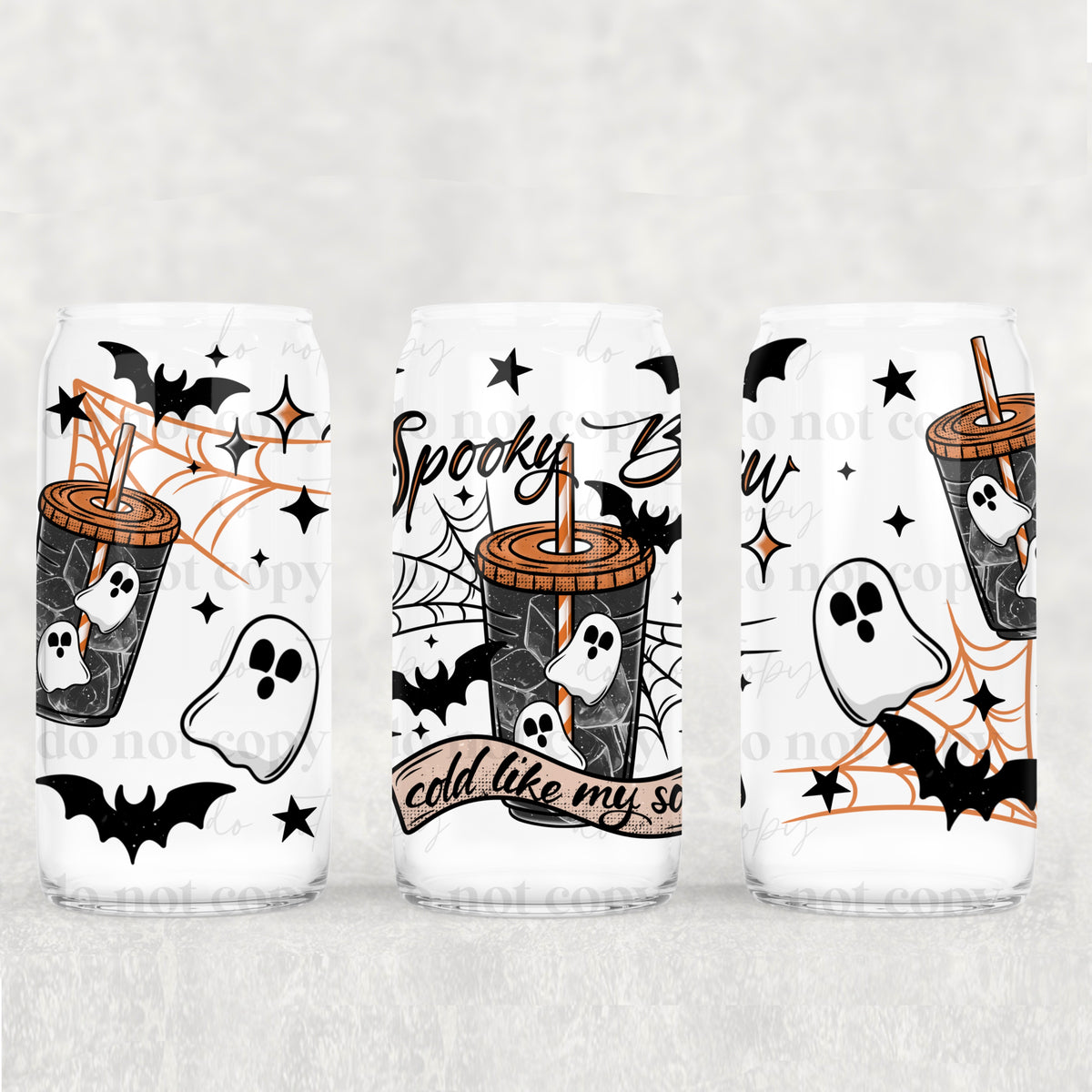 8421 spooky brew coffees with ghost (CSC) UV DTF WRAP