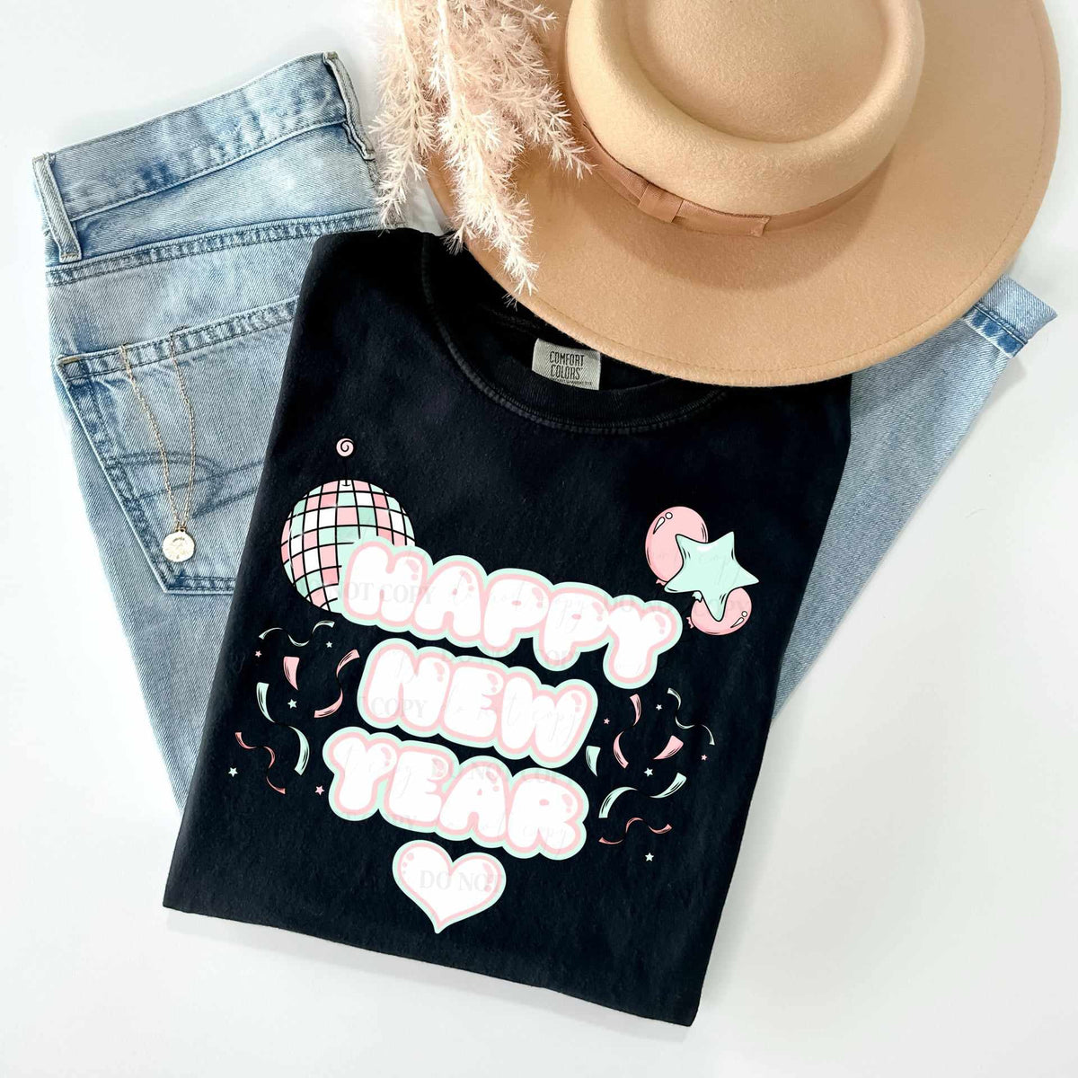 Happy New year (LUMI) 72074 DTF Transfer