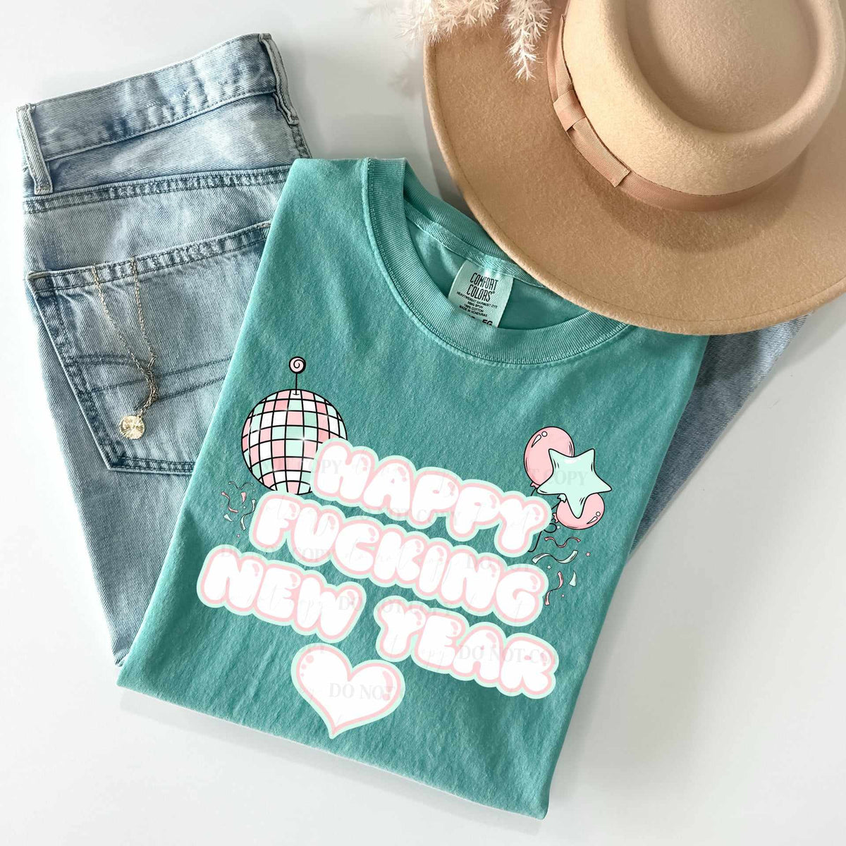 Happy New year (LUMI) 72074 DTF Transfer