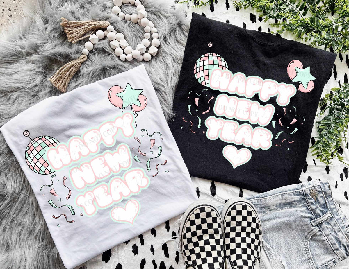 Happy New year (LUMI) 72074 DTF Transfer