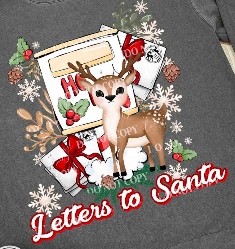 Letters To Santa *FRONT ONLY*  (LUMI) 72081 DTF Transfer