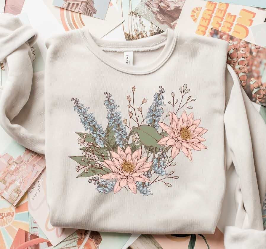 Floral (S&G) 72124 DTF Transfer