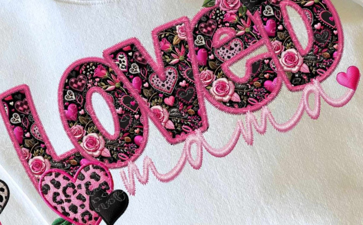 Loved Mama  *FRONT ONLY* (TDD) 72157 DTF Transfer