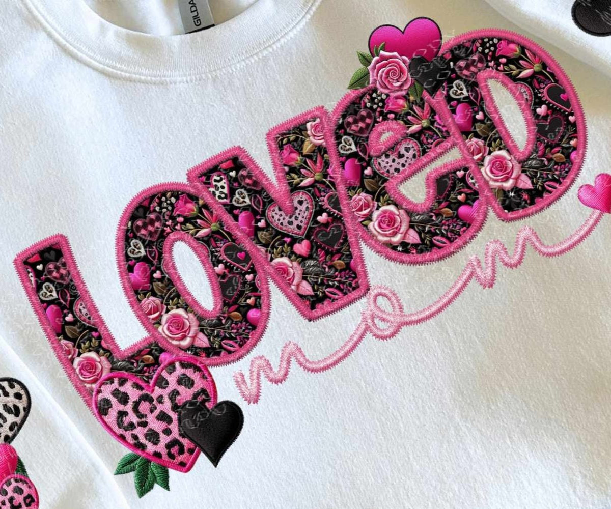 Loved Mom  *FRONT ONLY* (TDD) 72159 DTF Transfer