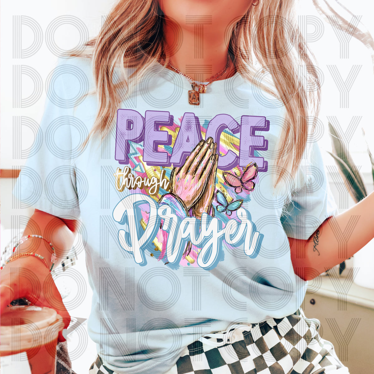 Peace through prayer (Renewed) DTF Transfer