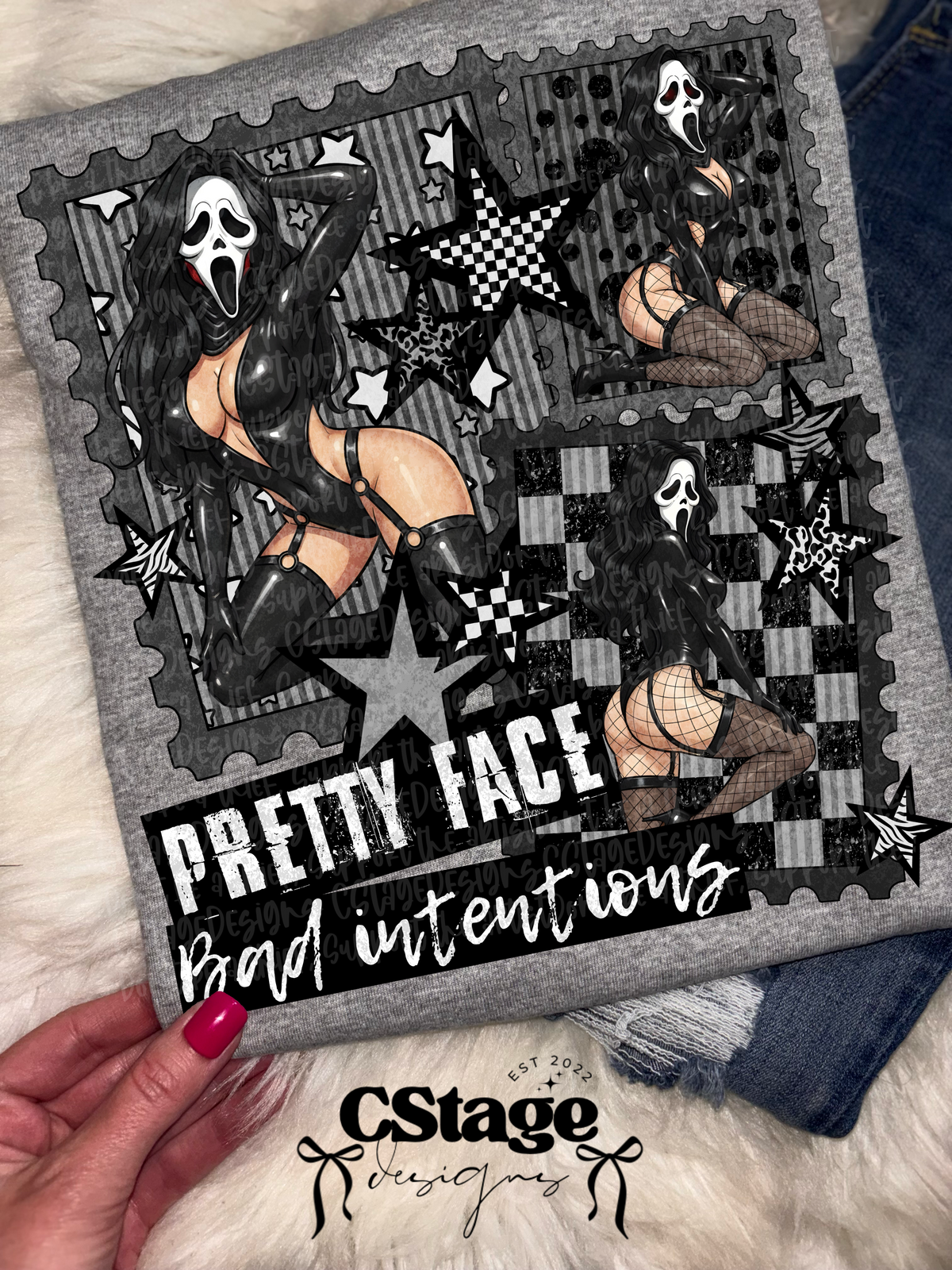 Pretty face bad intentions (CSTAGE) DTF Transfer