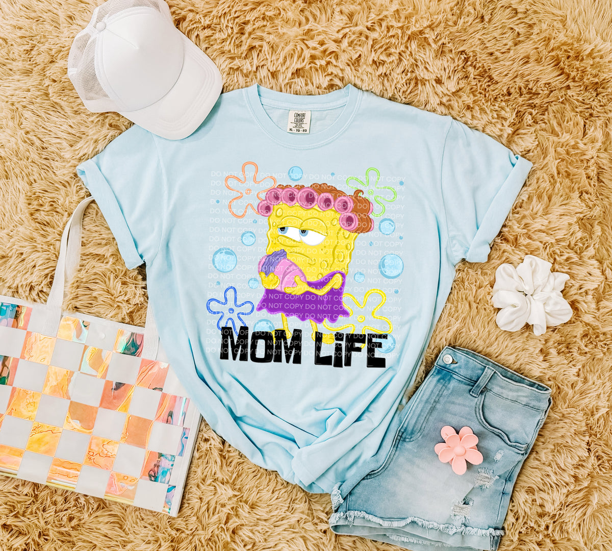 Mom life bob in curlers (SCG) DTF Transfer