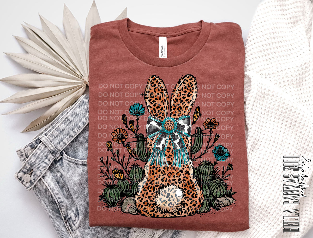 Leopard Bunny Cow Bow (SCG) DTF transfer