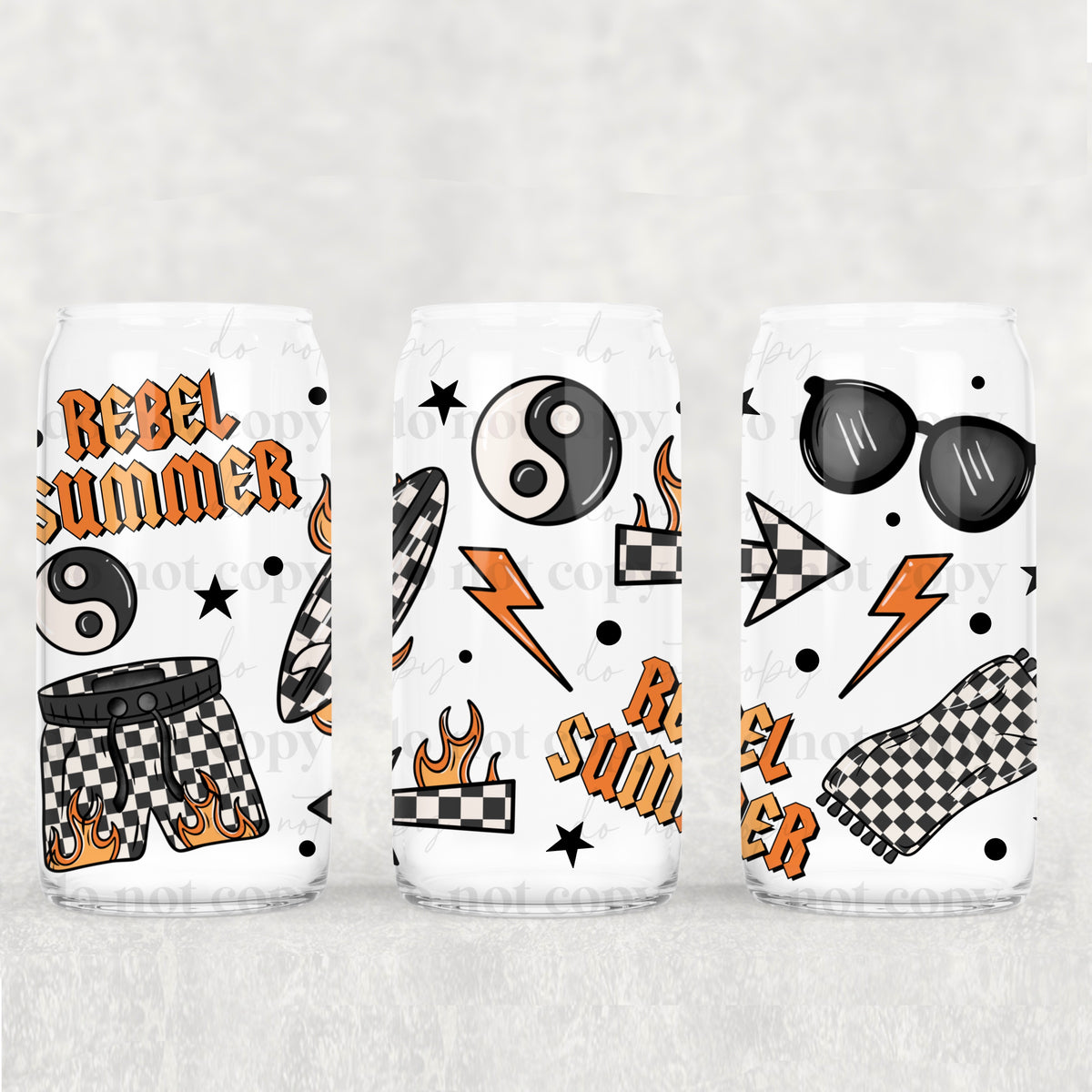 8848 rebel summer orange (CSC) UV DTF WRAP