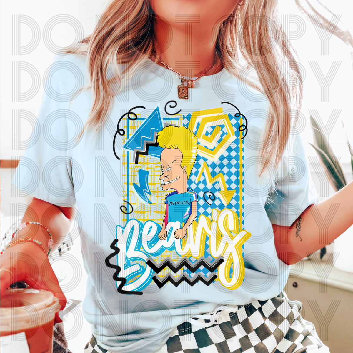 Retro yellow hair (Renewed) DTF Transfer