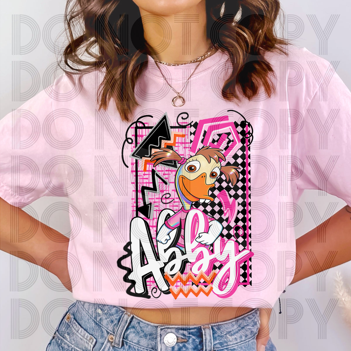 Retro piggy tail goose (Renewed) DTF Transfer