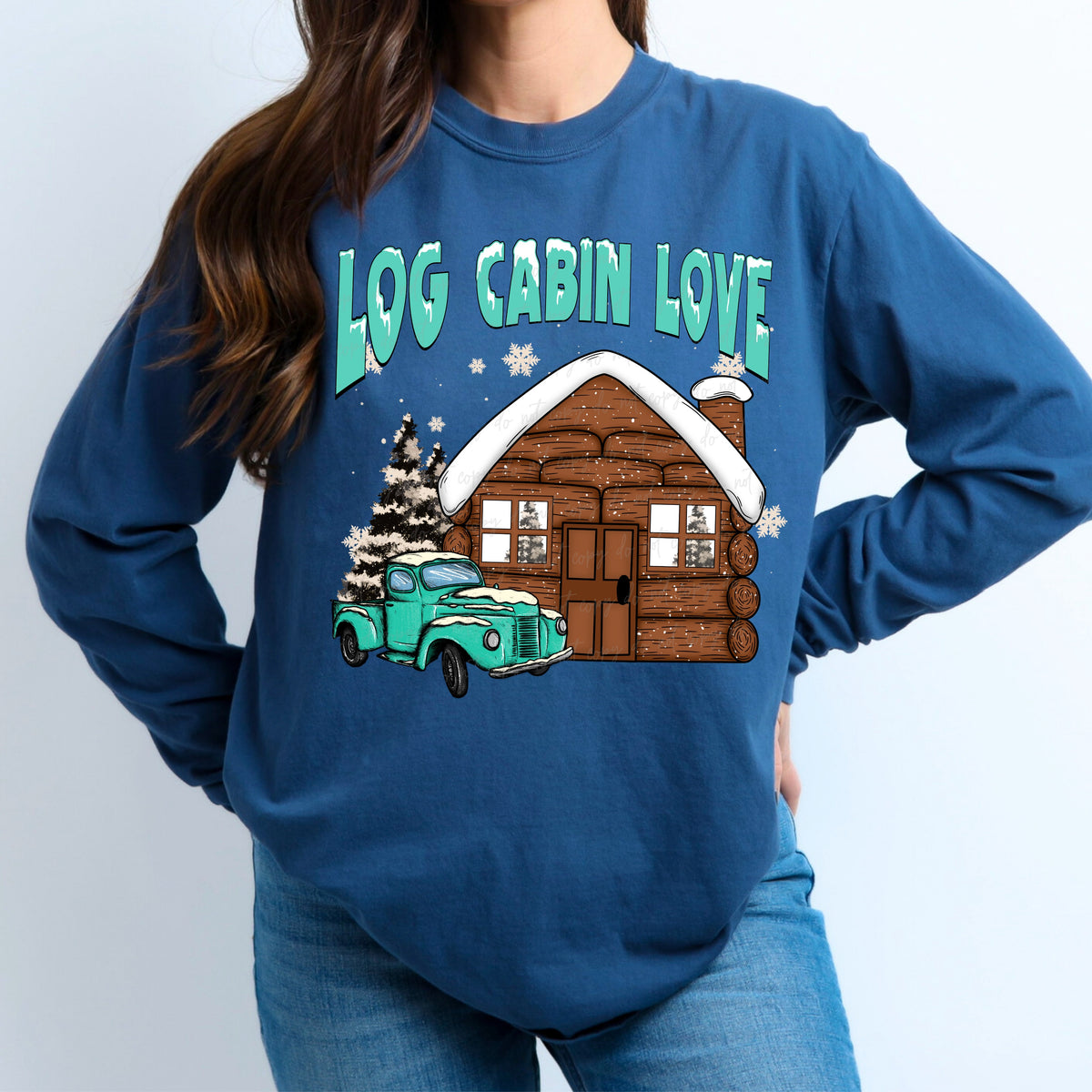 Log cabin love  (VIRGO) 34624 DTF transfer