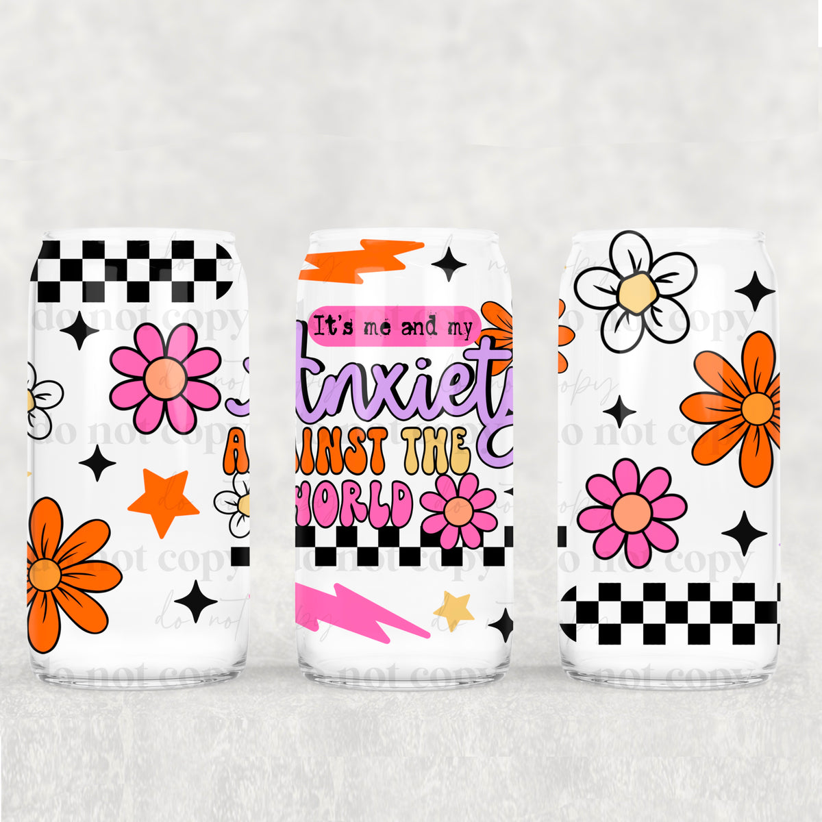 anxiety against the world (CSC) UV DTF WRAP