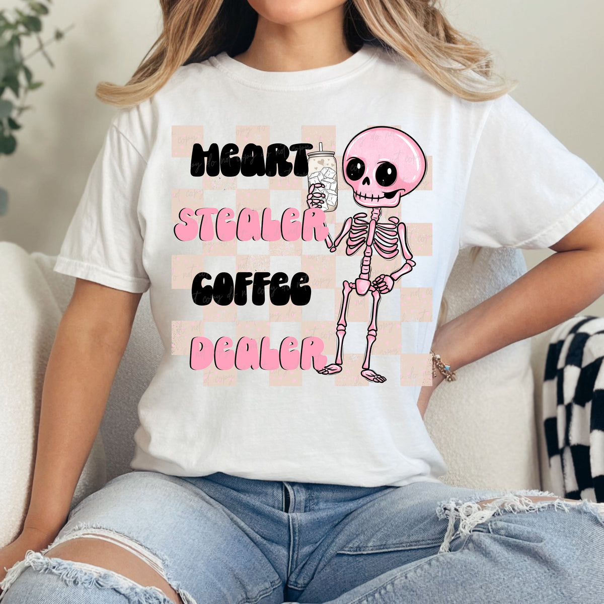 Heart stealer coffee dealer  (VIRGO) 34590 DTF transfer