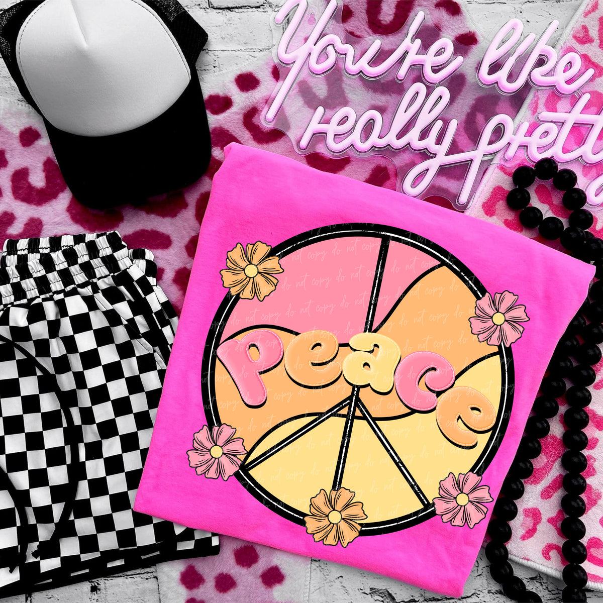 Peace colorful (VIRGO) 34728 DTF transfer