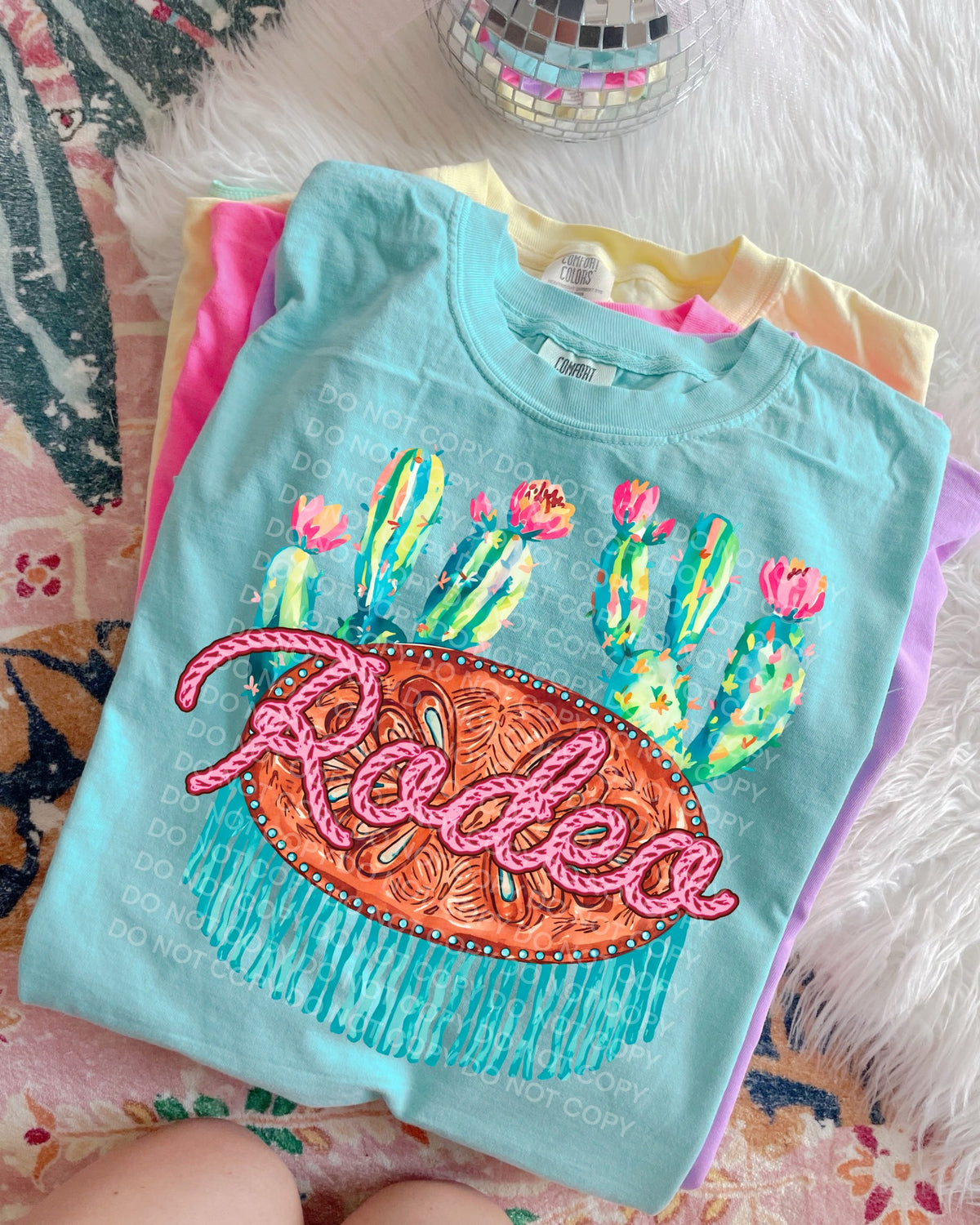 Faux rope rodeo hot pink (SCG) DTF Transfer