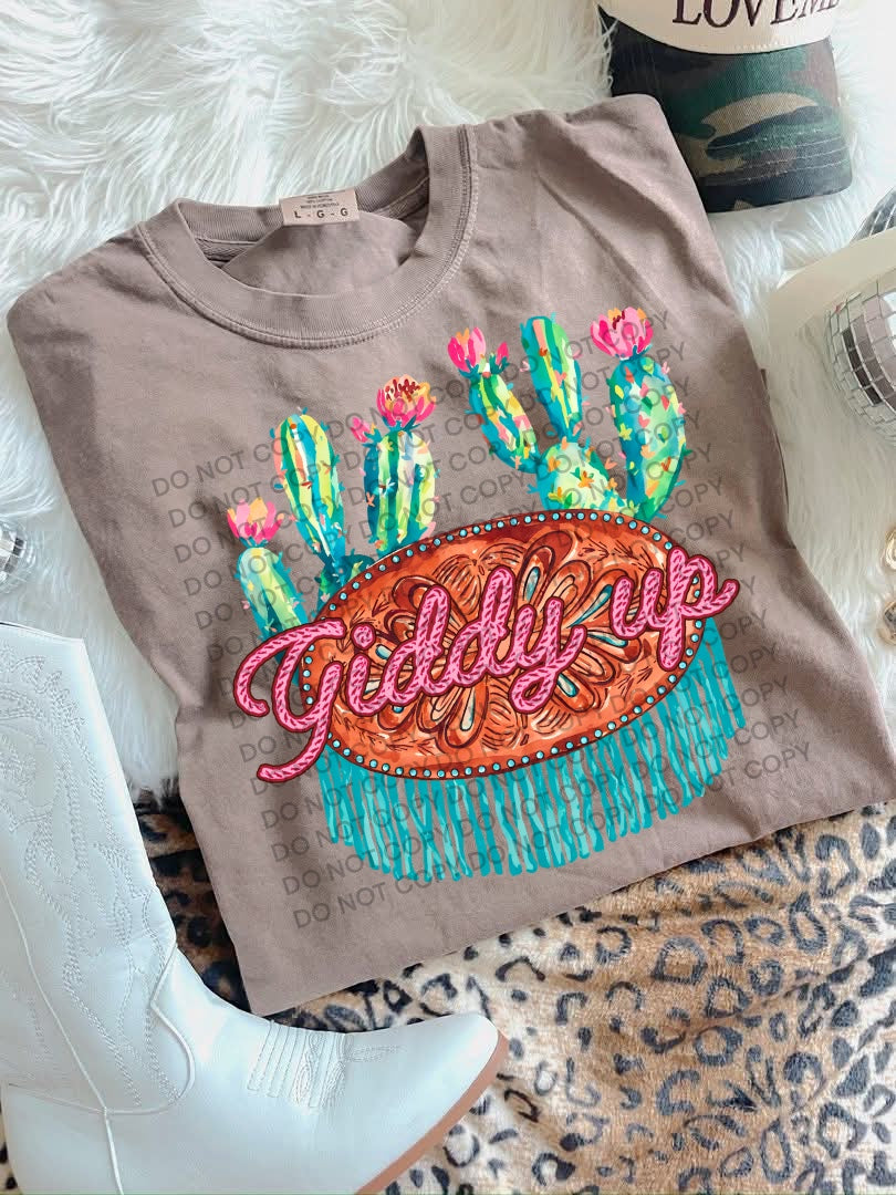 Faux rope giddy up hot pink (SCG) DTF Transfer