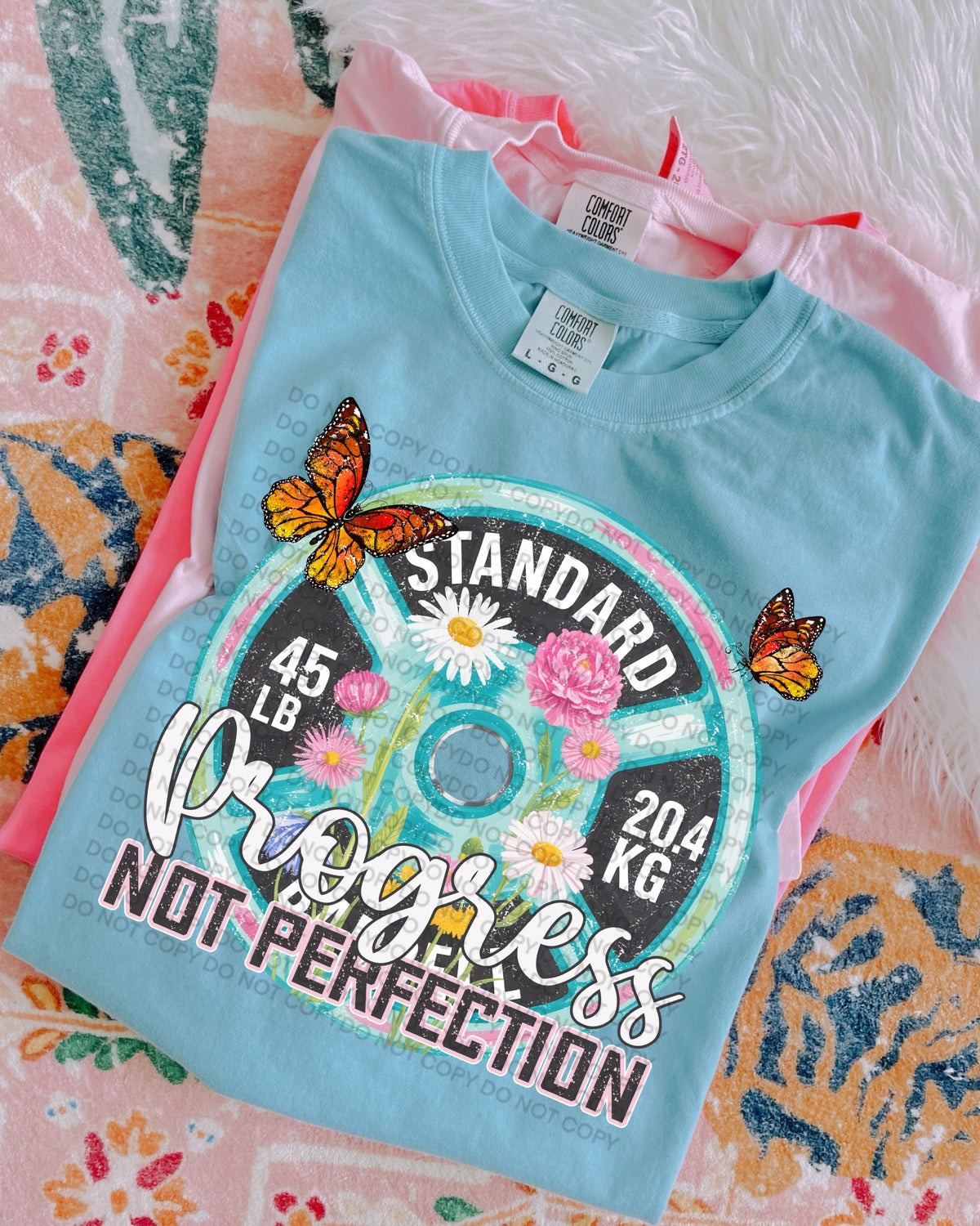 Progress not perfection butterflies (SCG) DTF Transfer