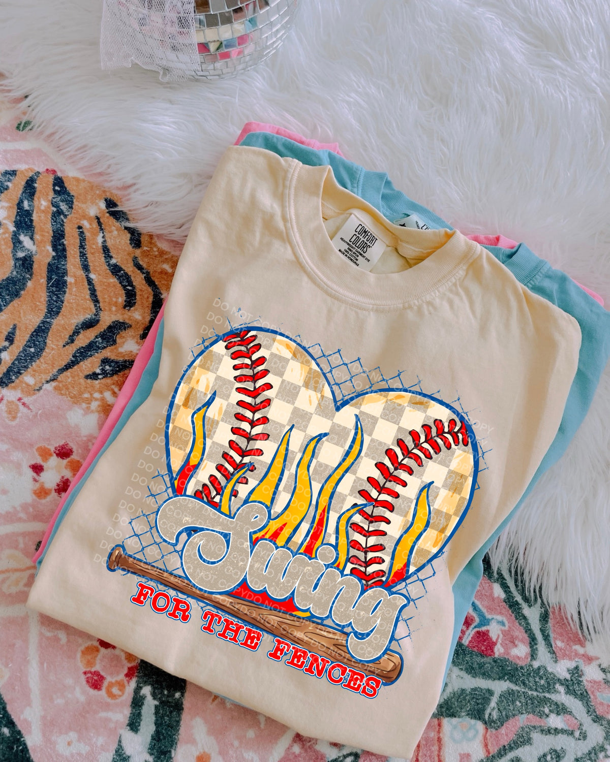 Baseball heart swing for the fences (SCG) DTF Transfer