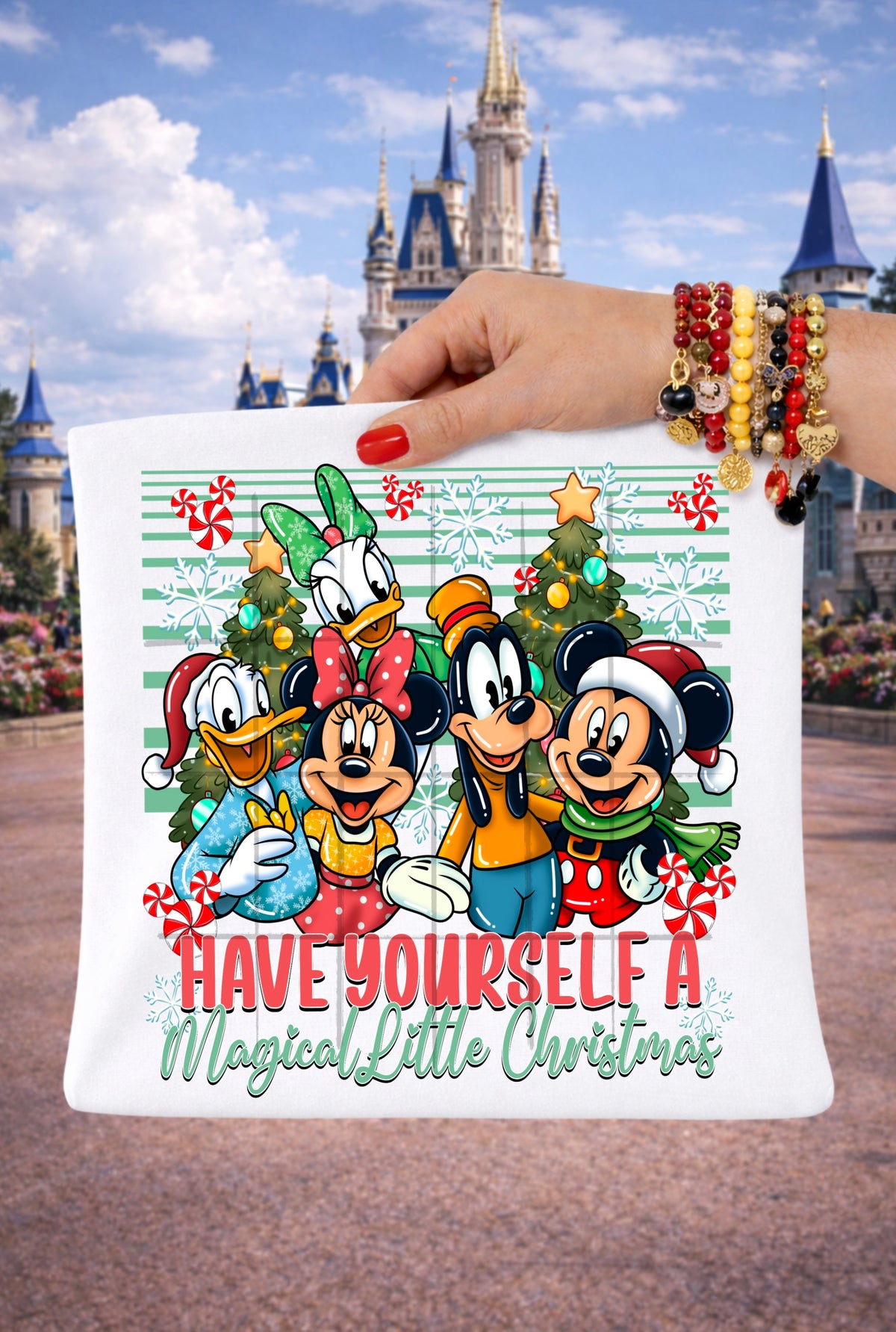 Have yourself a magical little Christmas-Mouse and friends (SG) DTF Transfer