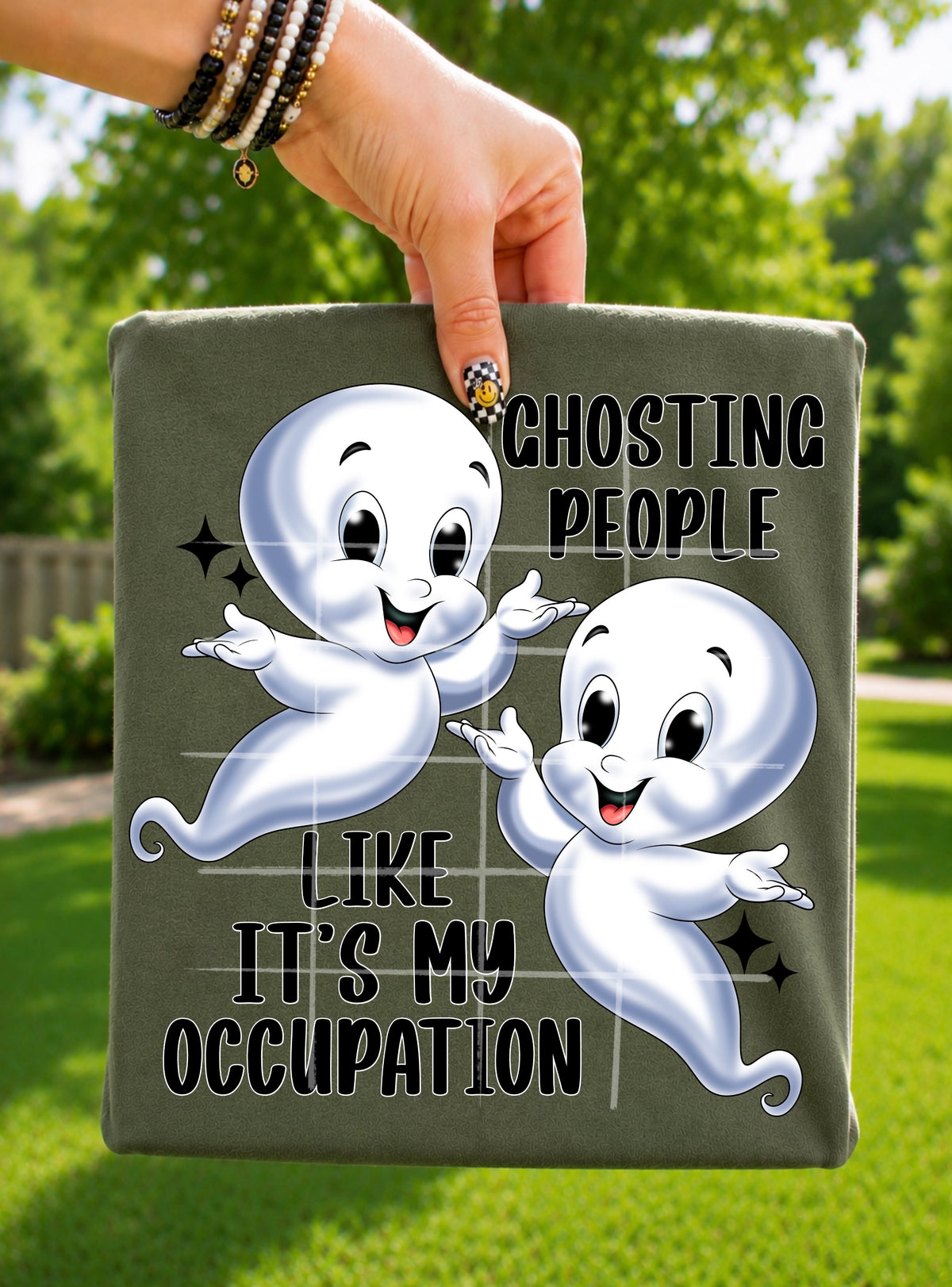 Ghosting people like it's my occupation-2 white ghosts (SG) DTF Transfer