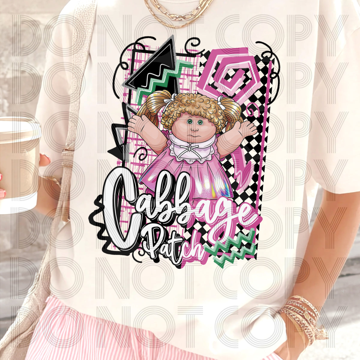 Retro C patch doll (Renewed) DTF Transfer