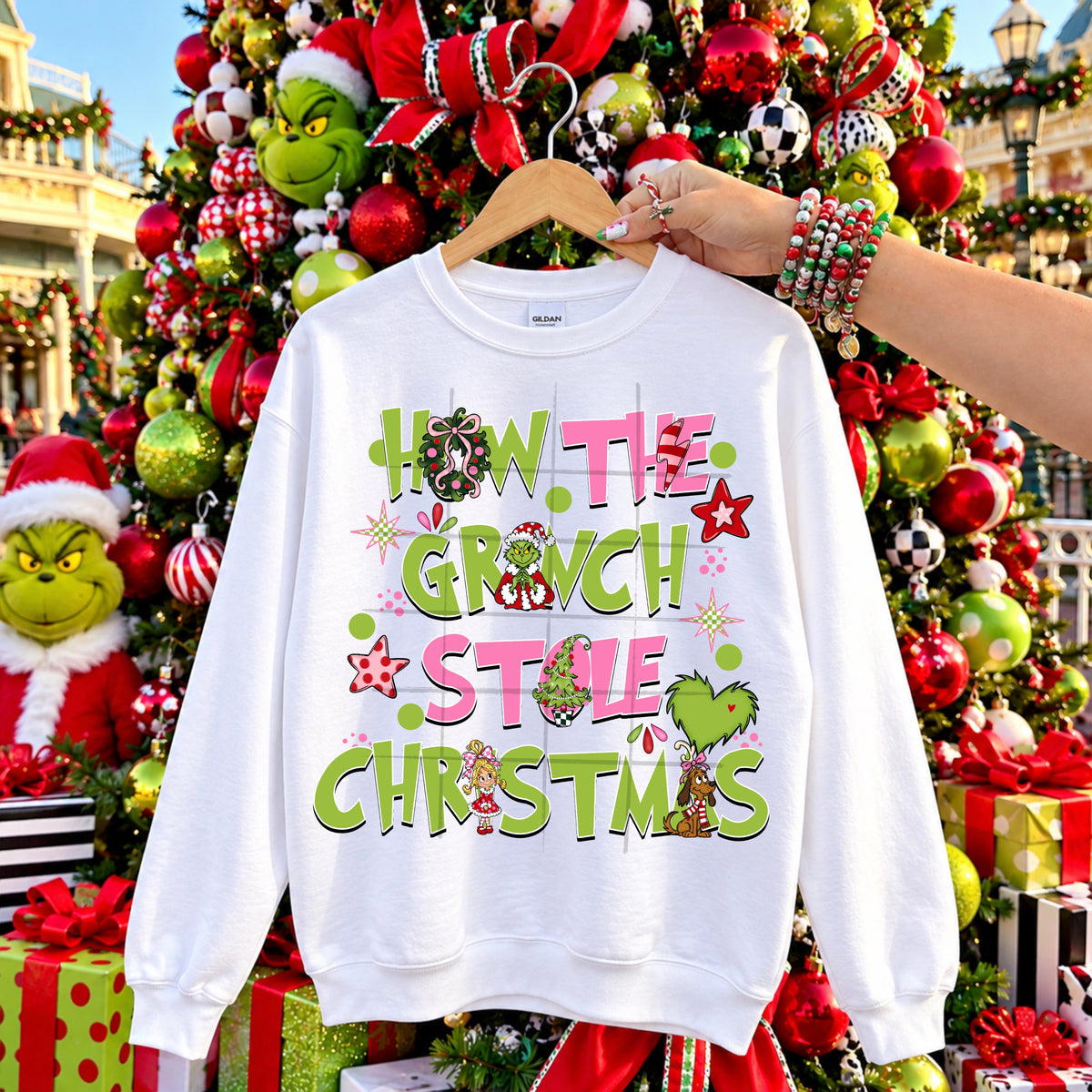 How the G stole Christmas-with Gman characters (SG) DTF Transfer