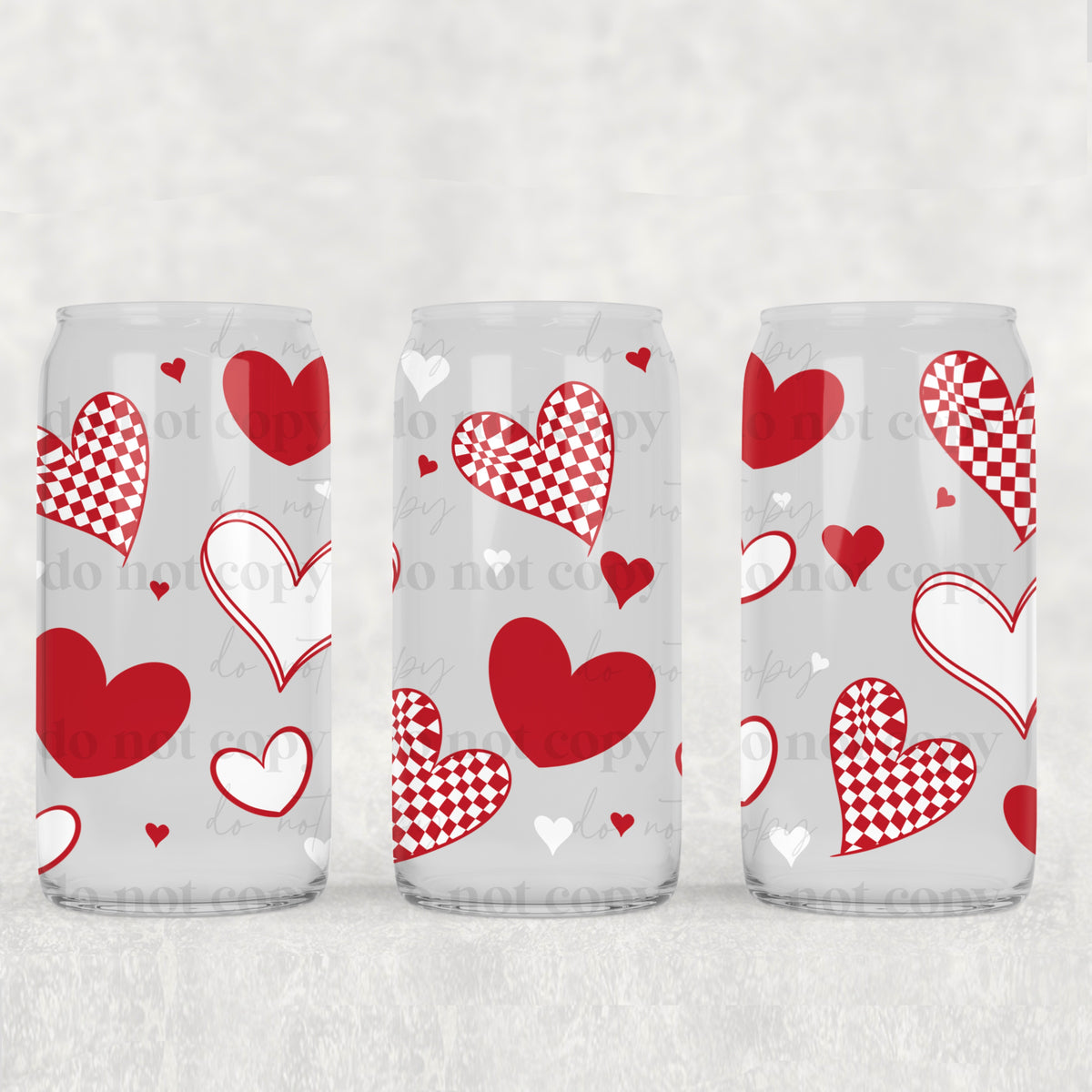 9208 valentines hearts collage (CSC) UV DTF WRAP
