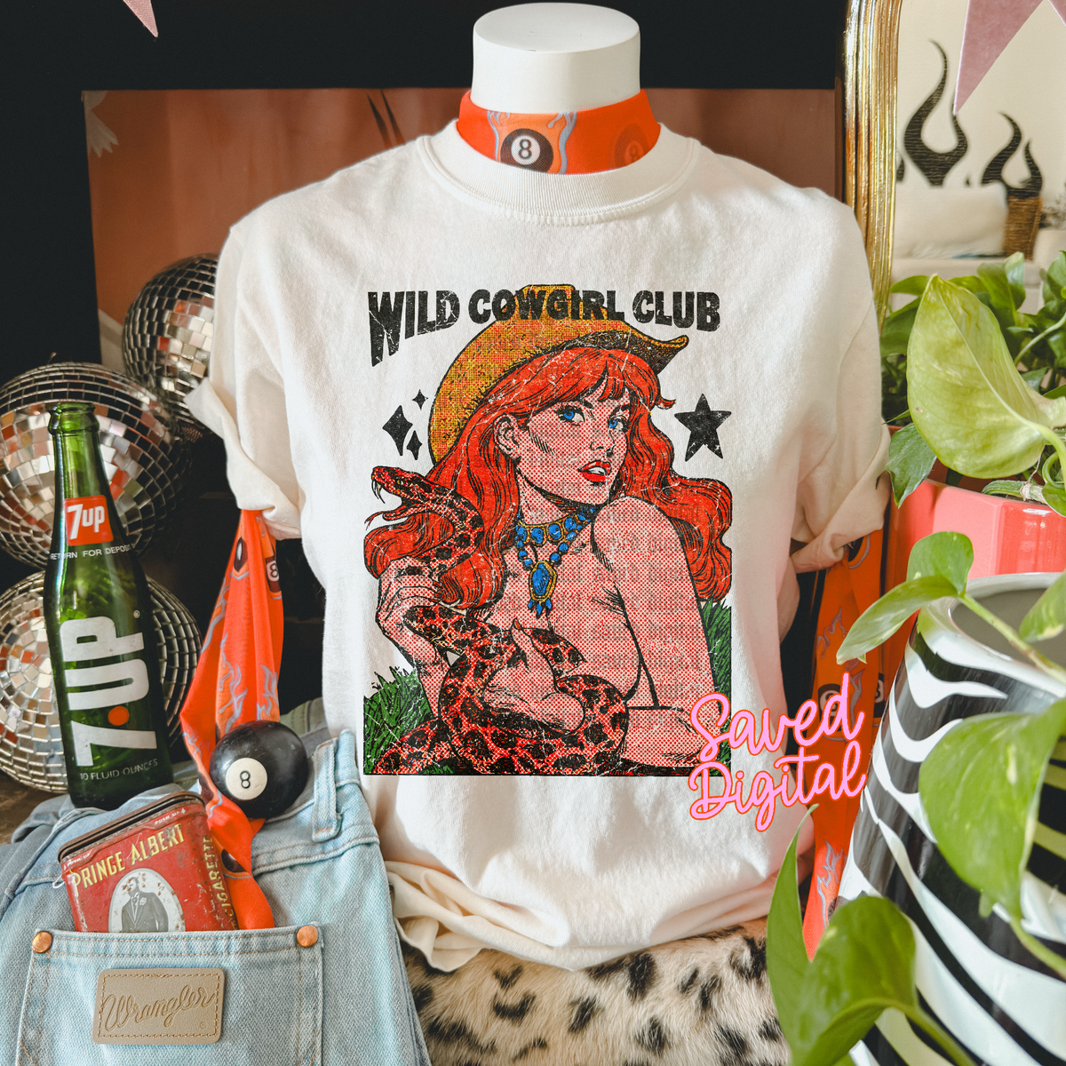 Wild cowgirl club (Saved) DTF Transfer