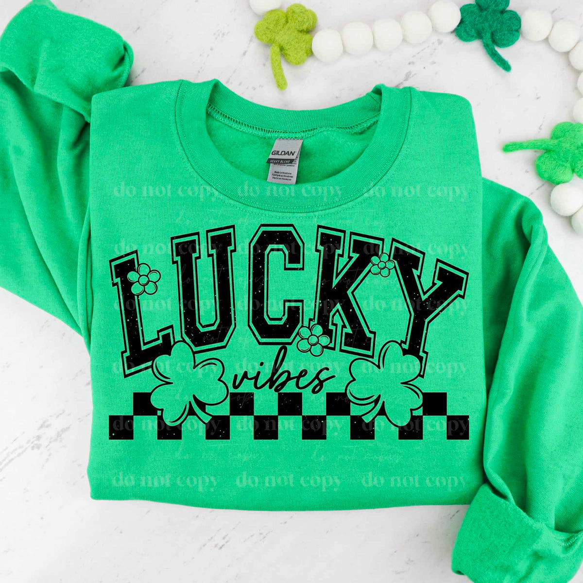 Lucky Vibes *BLACK (CSC) 72311 DTF Transfer