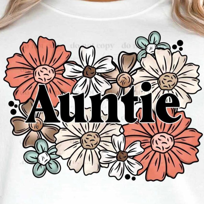 Auntie *FRONT ONLY (CSC) 72297 DTF Transfer