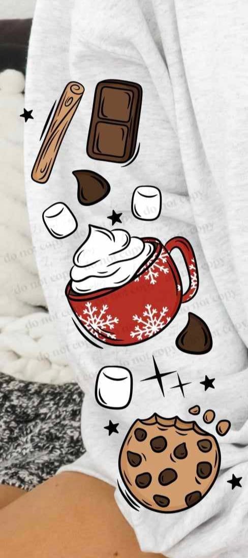 Hot Chocolate Weather *SLEEVE ONLY (CSC) 72314 DTF Transfer