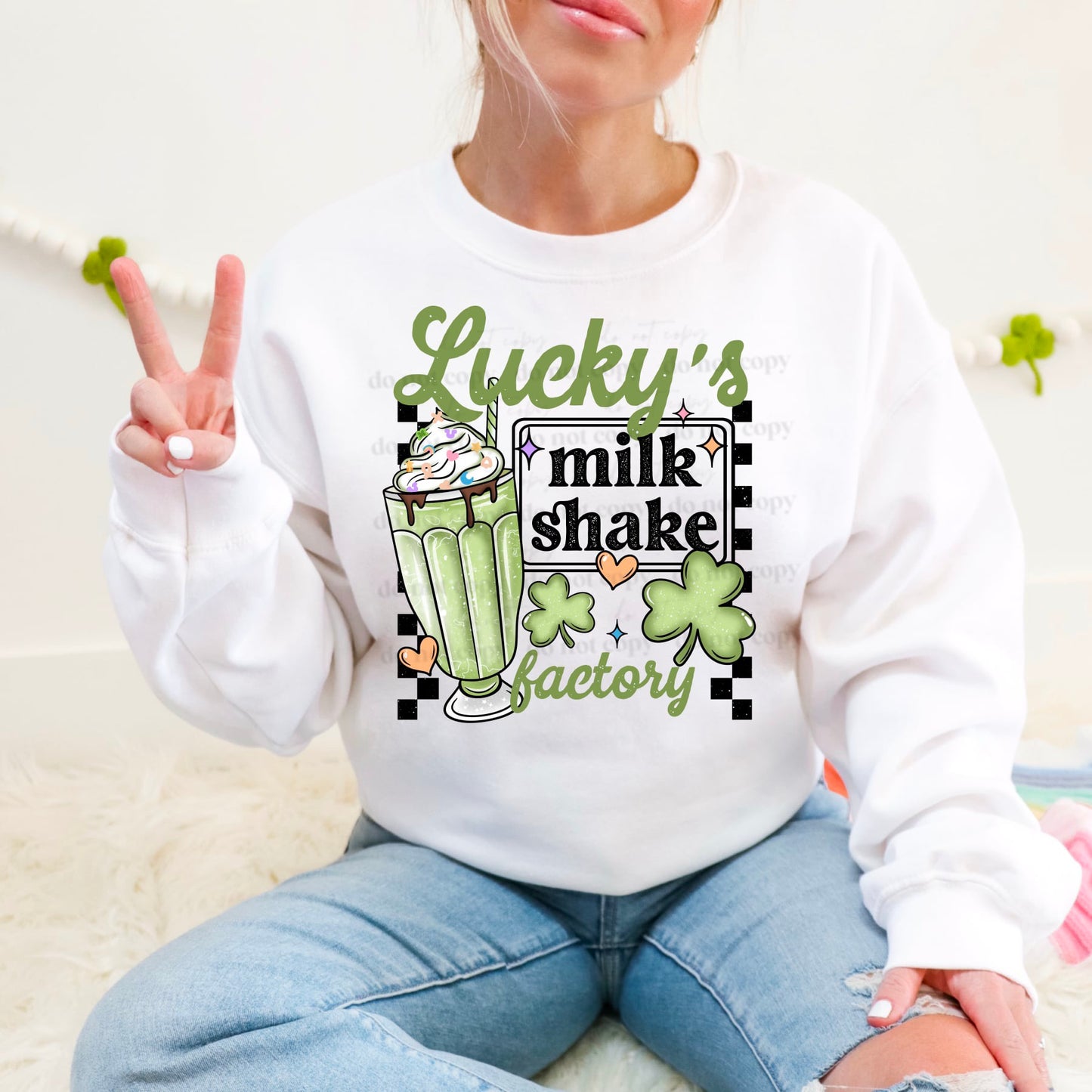 Lucky's Milk Shake Factory *GREEN (CSC) 72320 DTF Transfer