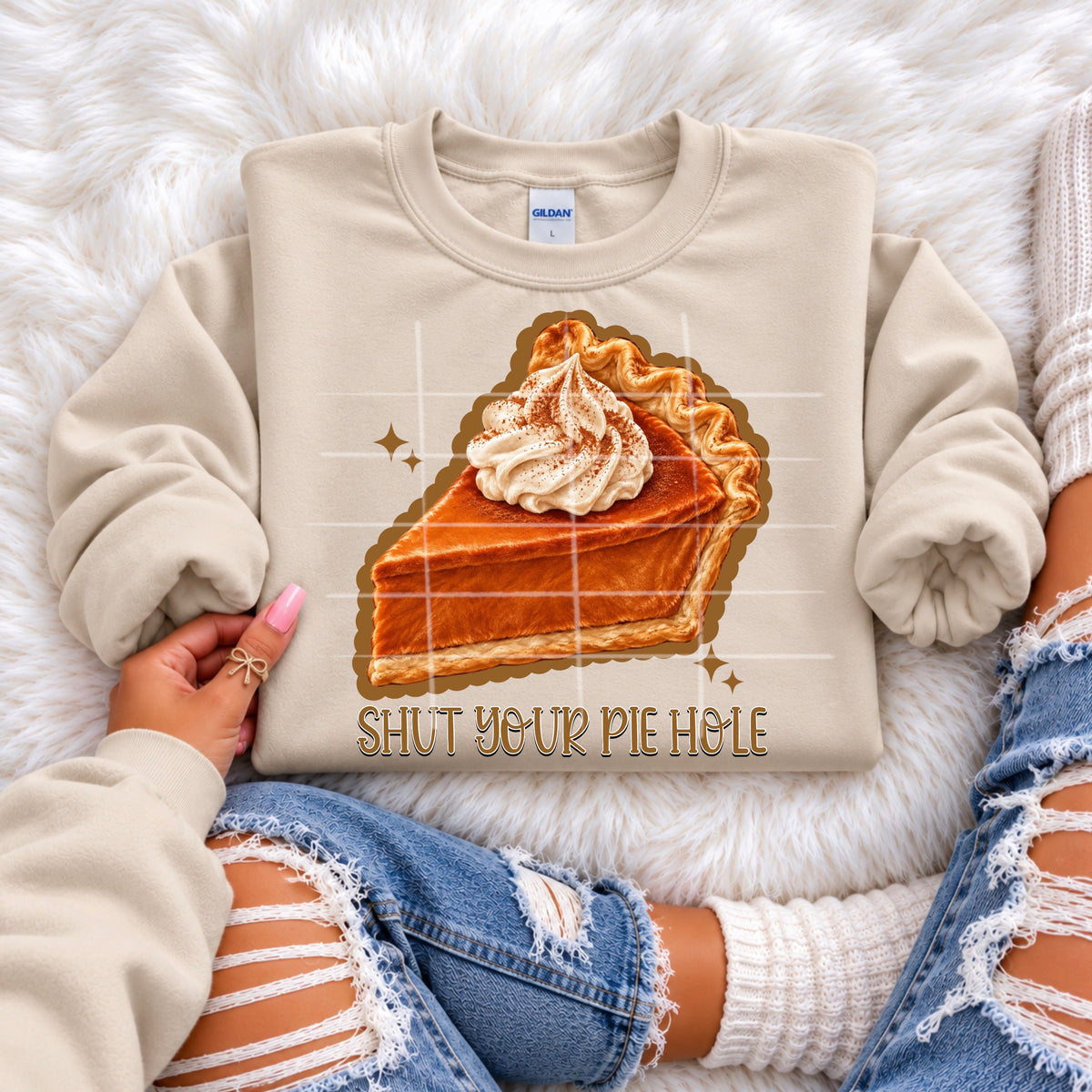 Shut your pie hole- pumpkin pie (SG) DTF Transfer