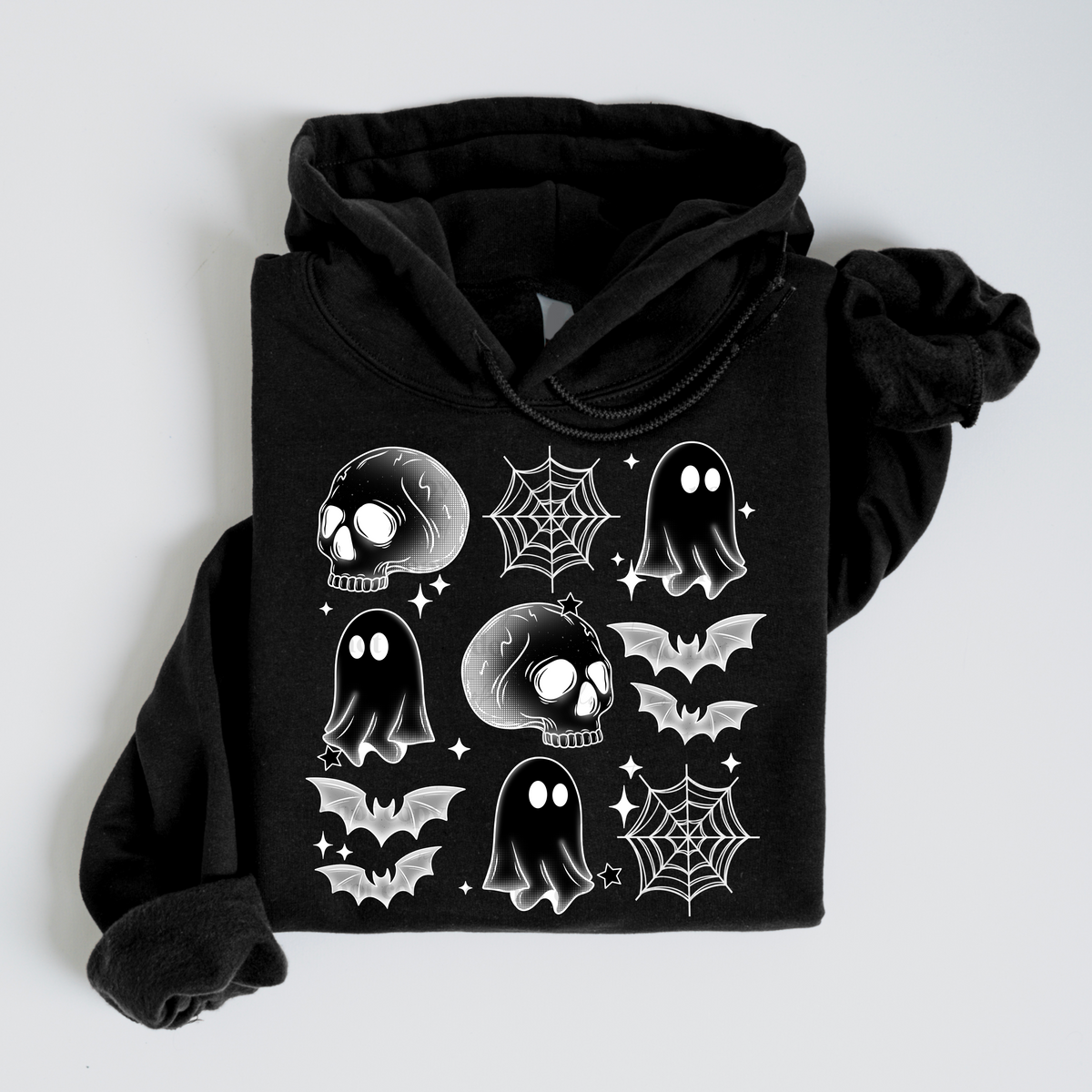 Halloween grid WHITE (CSC) 58841 DTF transfer