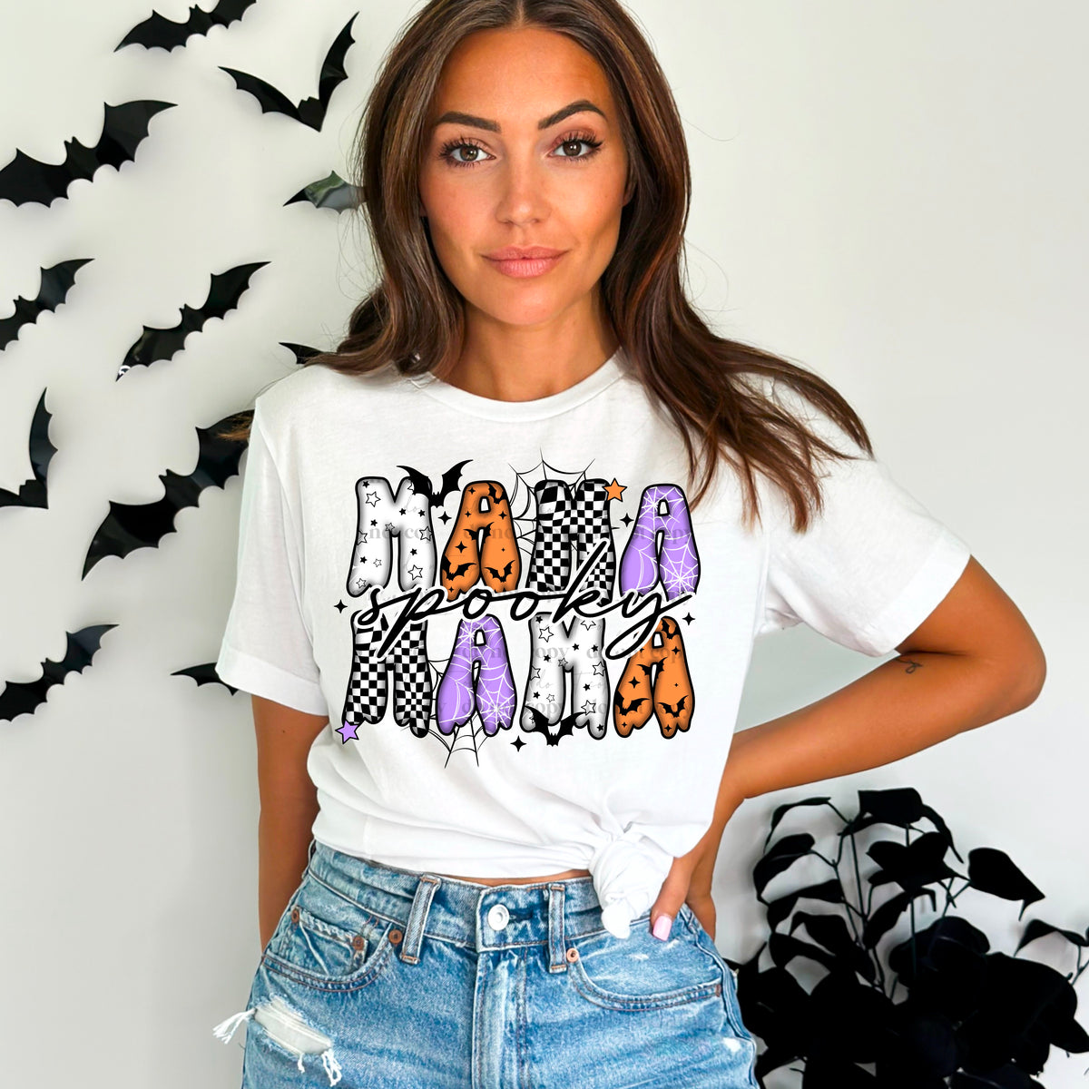 Spooky mama stacked (CSC) 58842 DTF transfer