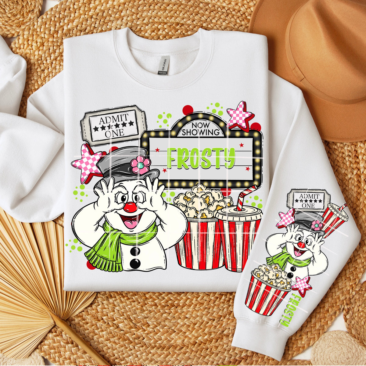 Now showing snowman (SLEEVE ONLY) (TDC) DTF Transfer