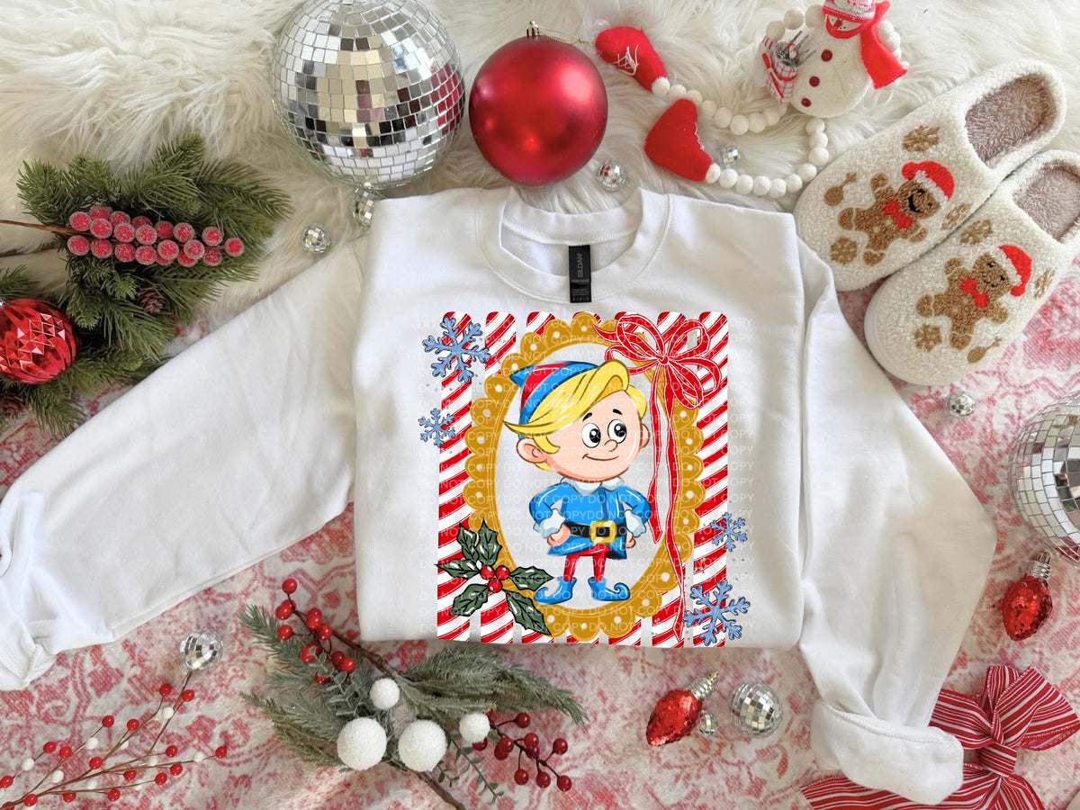 Dentist elf Christmas frame (SCG) DTF Transfer