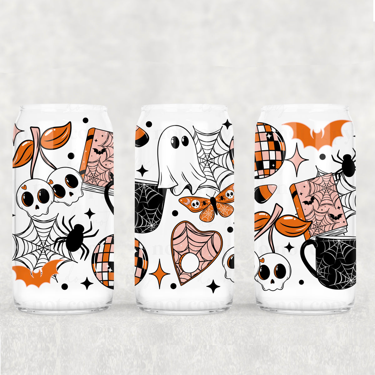 9507 orange halloween things (CSC) UV DTF WRAP