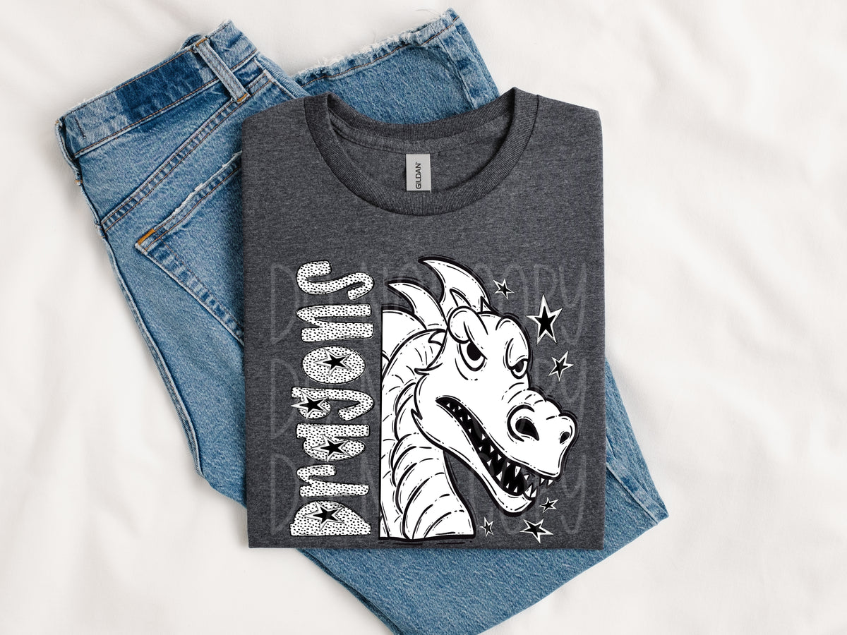 Dragons Star mascots PHDC DTF transfer