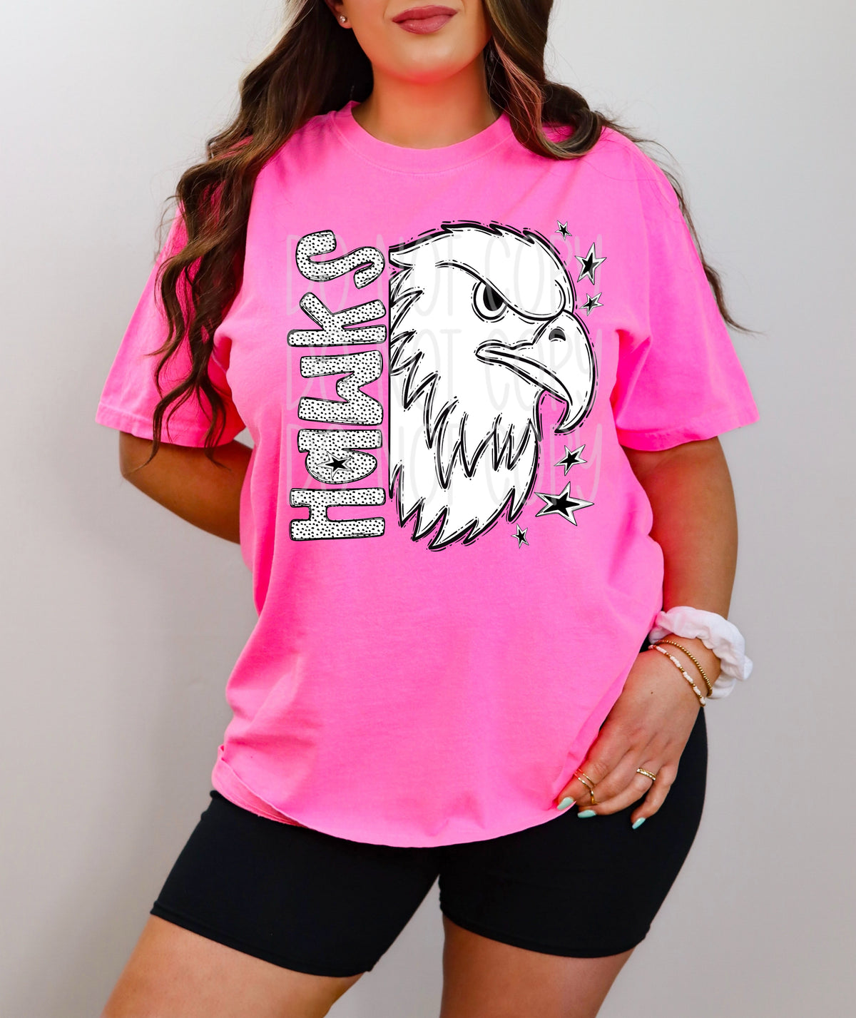 Hawks Star mascots PHDC DTF transfer
