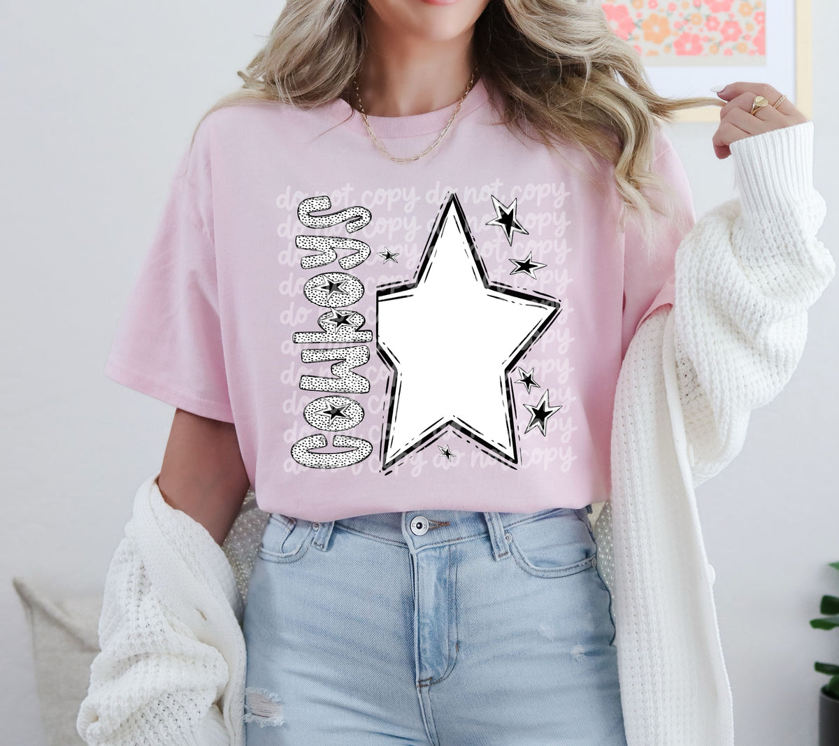 Cowboys Star mascots PHDC DTF transfer