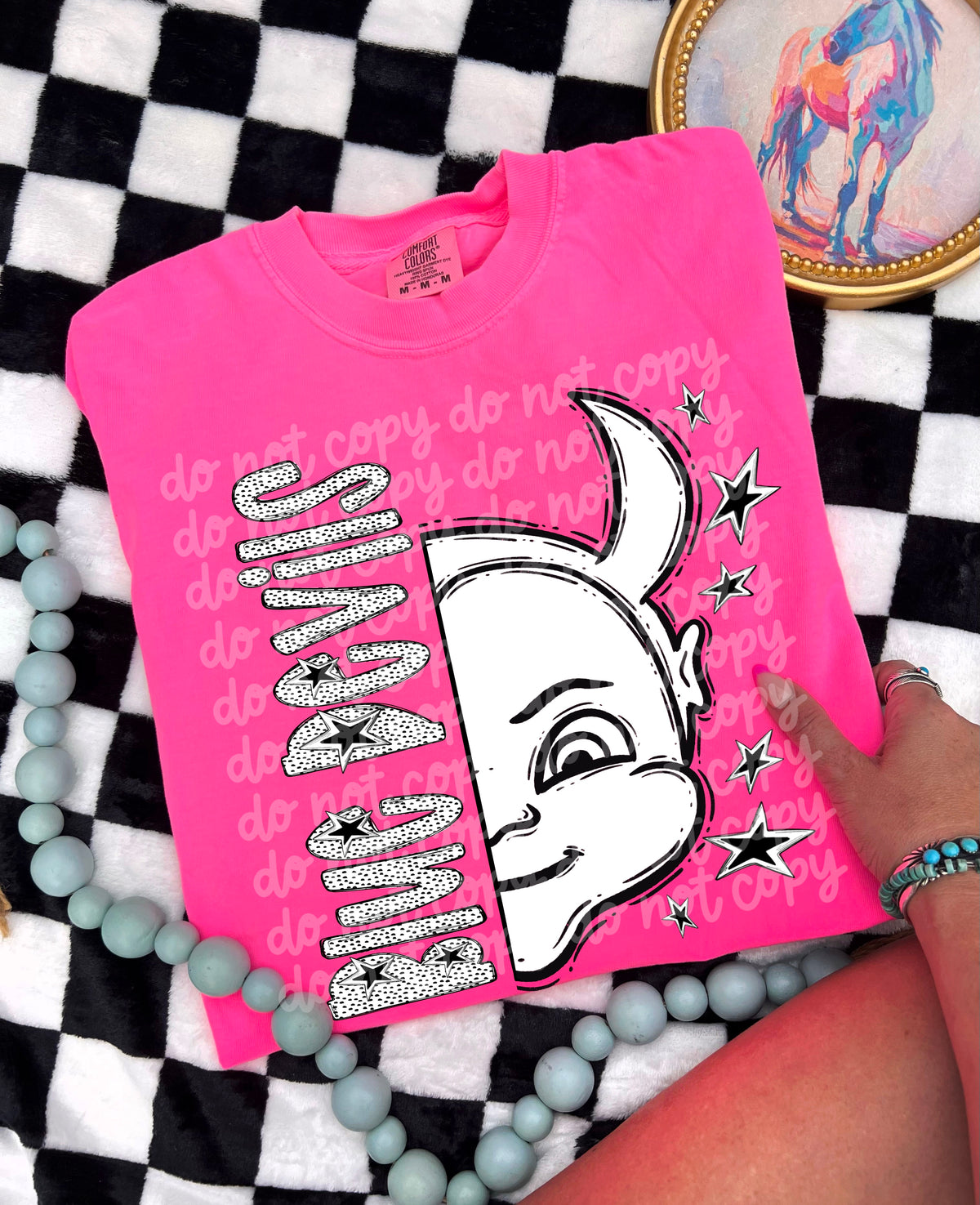 Blue Devils Star mascots PHDC DTF transfer