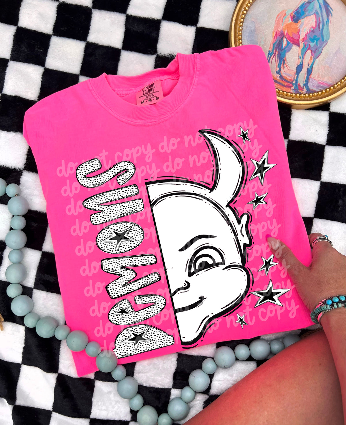 Demons Star mascots PHDC DTF transfer