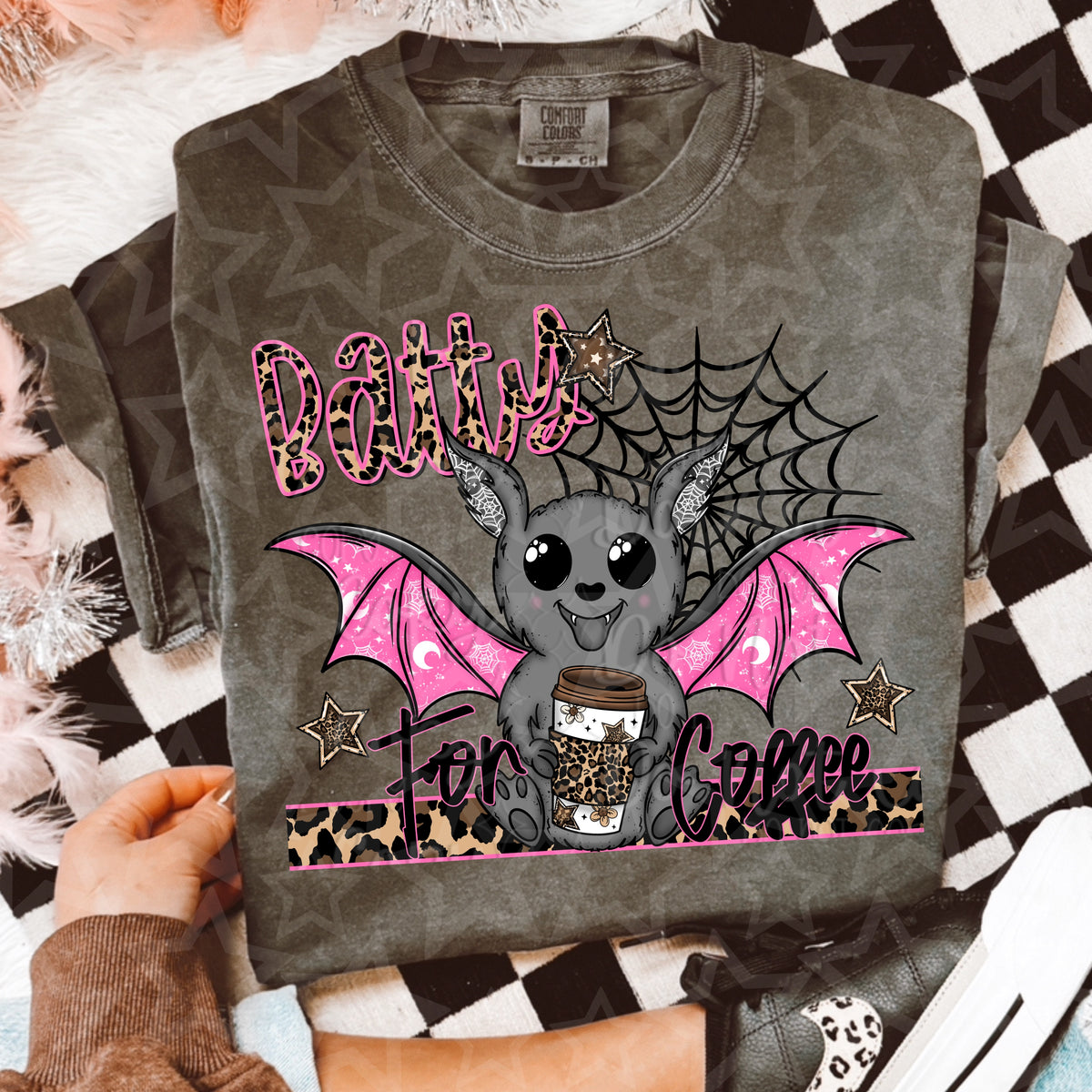 Batty for coffee (Virgo) 107162 DTF transfer