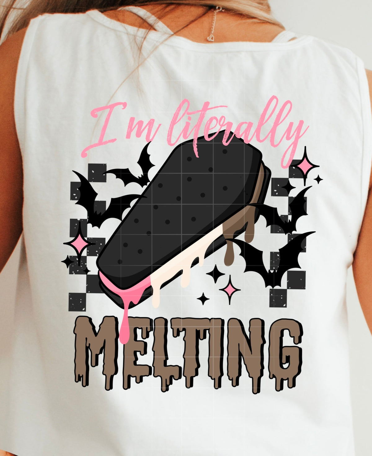 I'm literally melting BLACK Checkered (CSC) 102302 DTF transfer