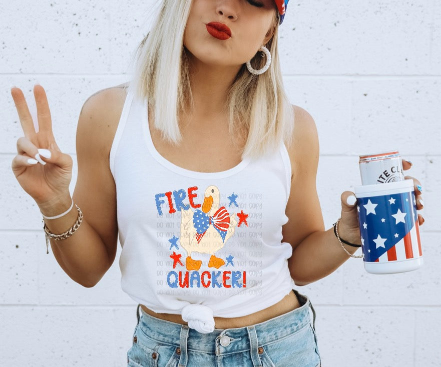 Fire quacker goose (Renewed) DTF Transfer