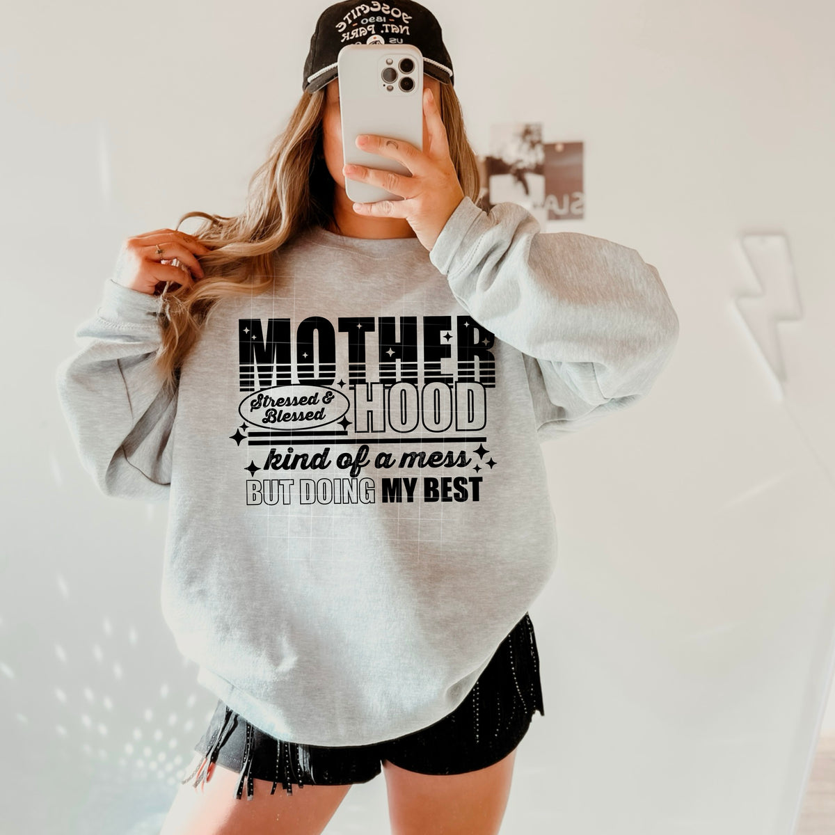 Motherhood kind of a mess BLACK (CSC) 102440 DTF transfer